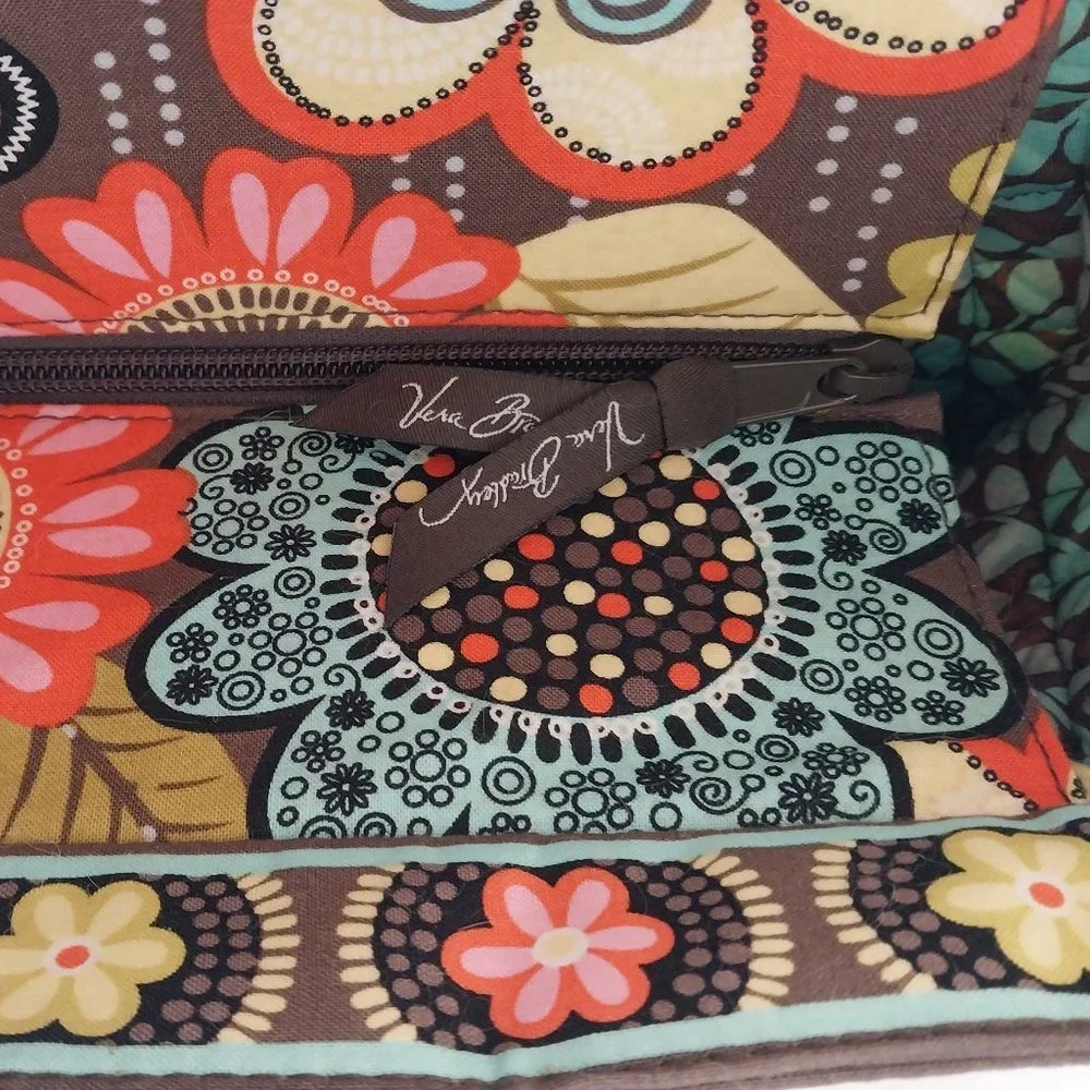 Vera Bradley Perfect Petals Large Quilted Multicolor Floral Travel Tote Bag NWOT